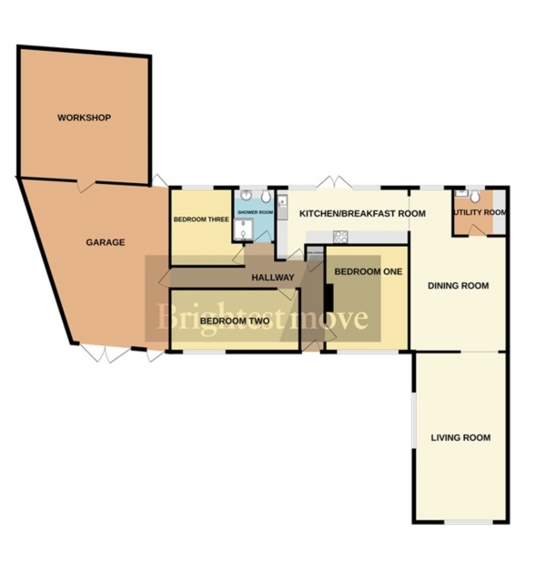 Floor Plan Image for 3 Bedroom Detached Bungalow for Sale in Dorset Road, Bridgwater