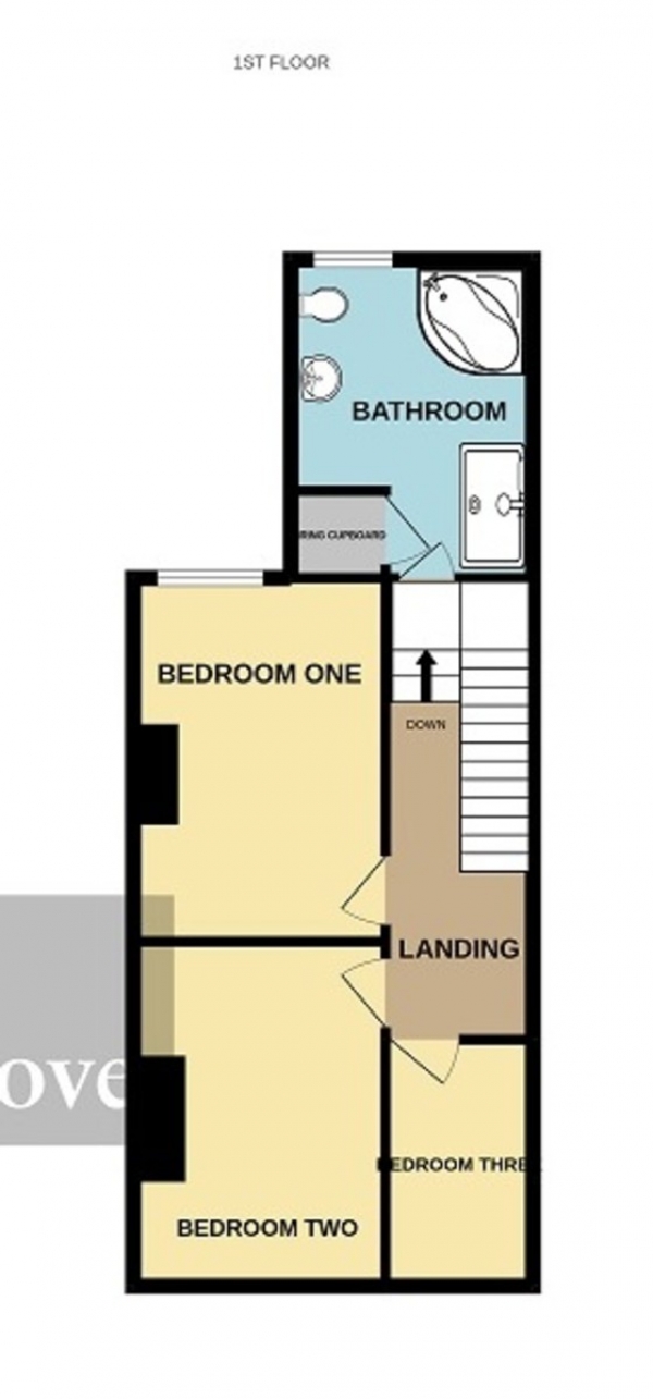 Floor Plan Image for 3 Bedroom Terraced House for Sale in Cranleigh Gardens, Bridgwater