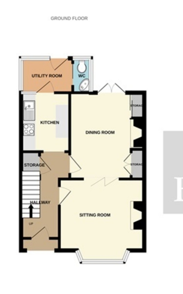 Floor Plan Image for 3 Bedroom Terraced House for Sale in Riverview Terrace, Riverside, Bridgwater