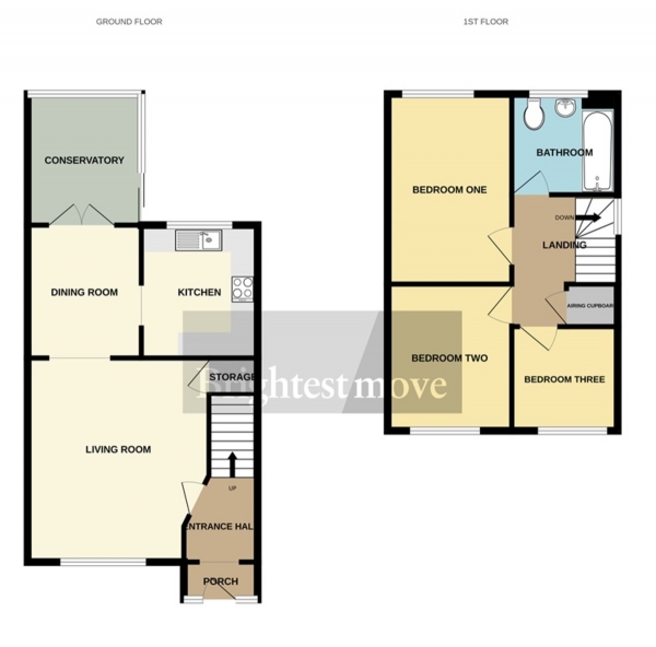 Floor Plan Image for 3 Bedroom Semi-Detached House for Sale in Wilkins Road, Bridgwater