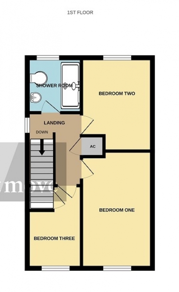 Floor Plan Image for 3 Bedroom End of Terrace House for Sale in Meadowlands Avenue, Bridgwater