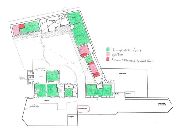 Floor Plan Image for 9 Bedroom House Share to Rent in Frys Lane, Chedzoy