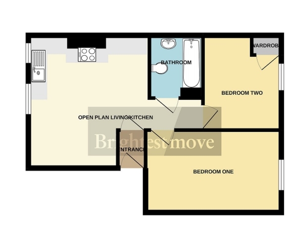 Floor Plan Image for 6 Bedroom Flat for Sale in Polden Street, Bridgwater