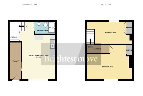 Floor Plan Image for 2 Bedroom Terraced House for Sale in St. John Street, Bridgwater