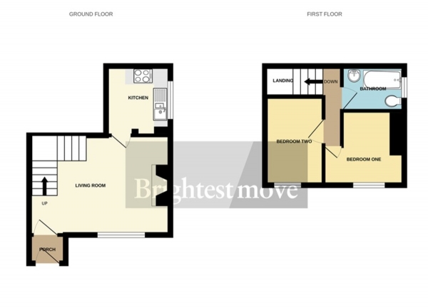 Floor Plan Image for 2 Bedroom Cottage for Sale in Middle Street, Puriton