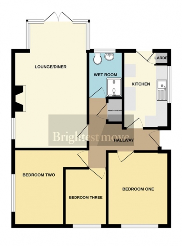 Floor Plan Image for 3 Bedroom Detached Bungalow for Sale in Estuary Park, Combwich