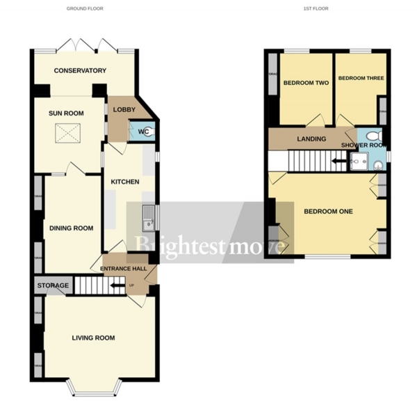 Floor Plan Image for 3 Bedroom Semi-Detached House for Sale in Bristol Road, Bridgwater