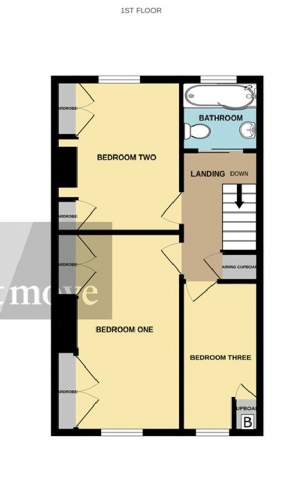 Floor Plan Image for 3 Bedroom Terraced House for Sale in Rhode Lane, Bridgwater