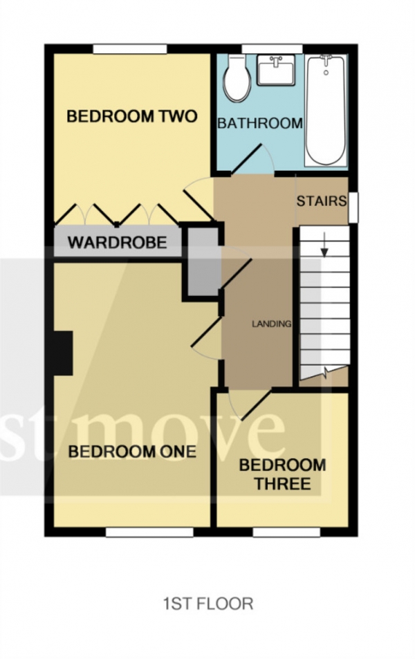 Floor Plan Image for 3 Bedroom End of Terrace House to Rent in Bush Road, Spaxton