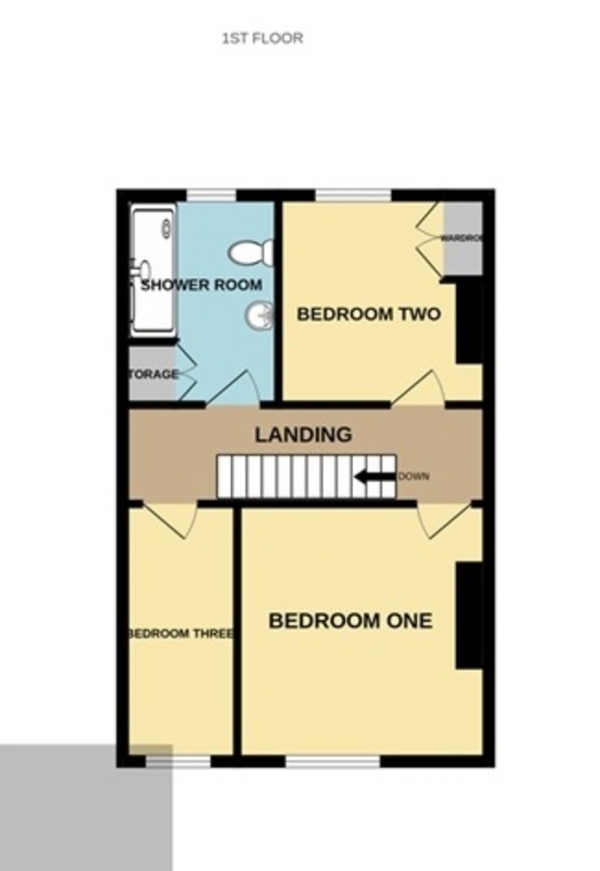 Floor Plan Image for 3 Bedroom Terraced House for Sale in Polden Street, Bridgwater