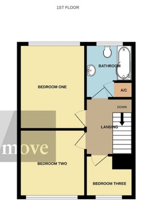 Floor Plan Image for 3 Bedroom Terraced House for Sale in Shearwater Close, Bridgwater