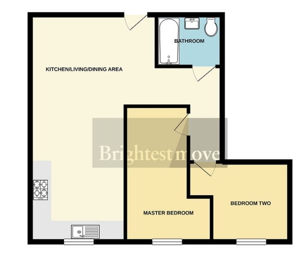 Floor Plan Image for 2 Bedroom Apartment for Sale in Wessex House, Bridgwater