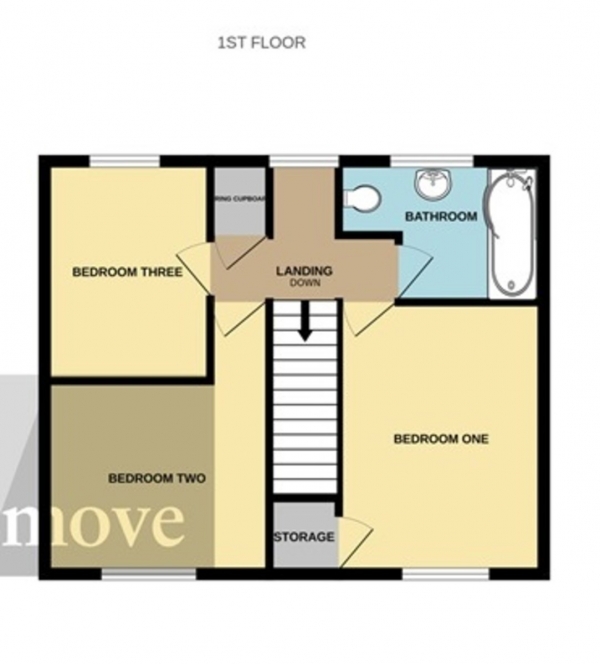 Floor Plan Image for 3 Bedroom Terraced House for Sale in Saxon Road, Bridgwater