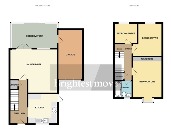 Floor Plan Image for 3 Bedroom Semi-Detached House for Sale in Shellthorn Grove, Bridgwater