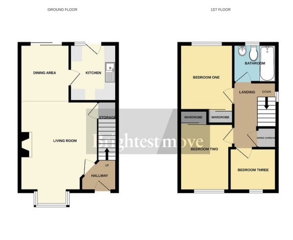 Floor Plan Image for 3 Bedroom Semi-Detached House to Rent in Shellthorn Grove, Bridgwater