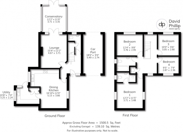 Floor Plan Image for 4 Bedroom Mews for Sale in Acorn Way, Pool In Wharfedale, Otley