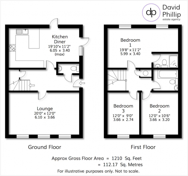 Floor Plan Image for 3 Bedroom Mews for Sale in Victoria Gardens, Hyde Park, Leeds