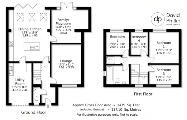 Floor Plan Image for 4 Bedroom Detached House for Sale in Tredgold Crescent, Bramhope, Leeds