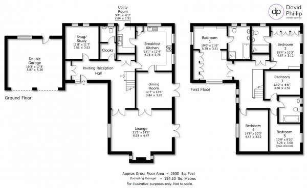 Floor Plan Image for 5 Bedroom Detached House for Sale in Swallow Drive, Pool In Wharfedale, Otley