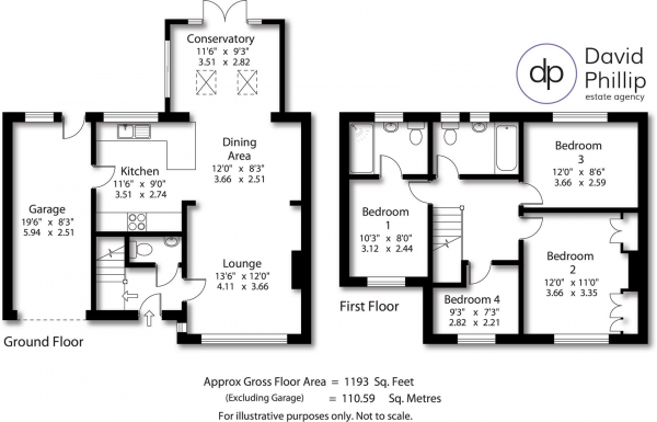 Floor Plan Image for 4 Bedroom Semi-Detached House for Sale in The Birches, Bramhope