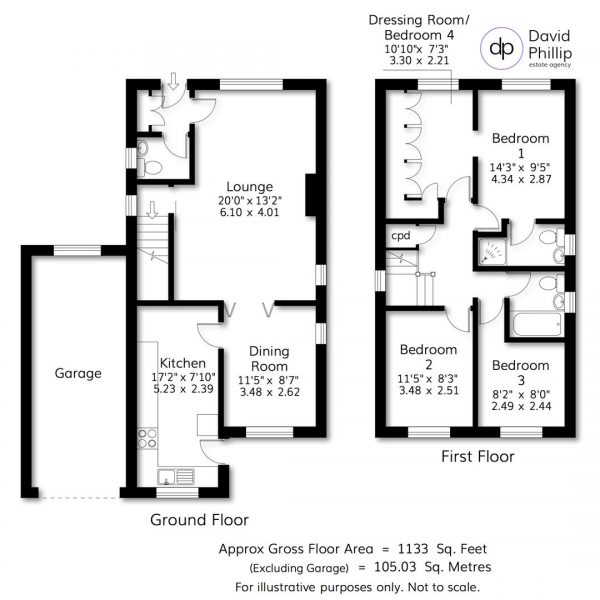 Floor Plan Image for 4 Bedroom Detached House for Sale in Mulberry Avenue, Adel, Leeds, LS16