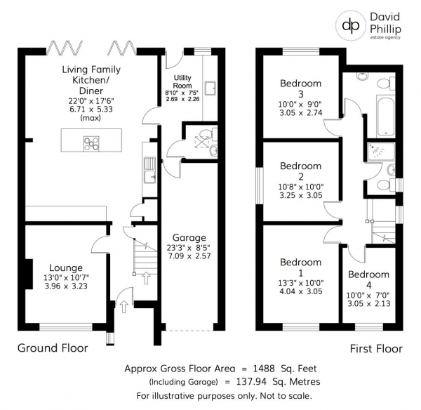 Floor Plan Image for 4 Bedroom Detached House for Sale in Long Meadows, Bramhope, Leeds