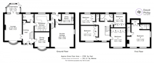 Floor Plan Image for 5 Bedroom Detached House for Sale in Wellhead Close, Bramhope, Leeds