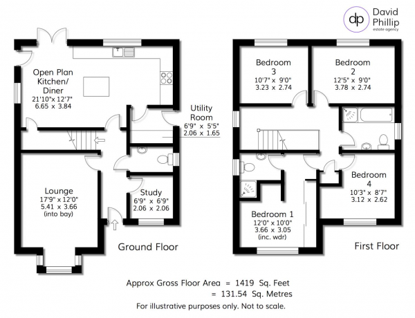 Floor Plan Image for 4 Bedroom Detached House for Sale in Spring Wood Crescent, Bramhope