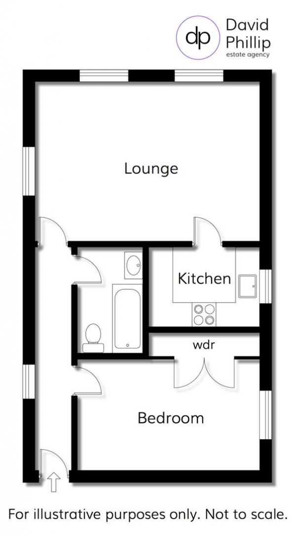 Floor Plan Image for 1 Bedroom Apartment for Sale in Lady Park Avenue, Bingley