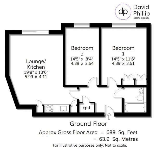 Floor Plan Image for 2 Bedroom Apartment for Sale in Ingram Street, Leeds