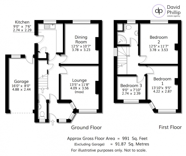 Floor Plan Image for 3 Bedroom Semi-Detached House for Sale in Moseley Wood Bank, Leeds