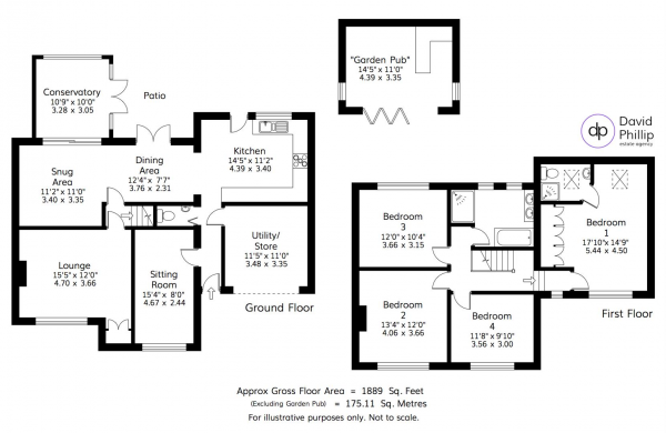 Floor Plan Image for 4 Bedroom Semi-Detached House for Sale in Parklands Crescent, Bramhope