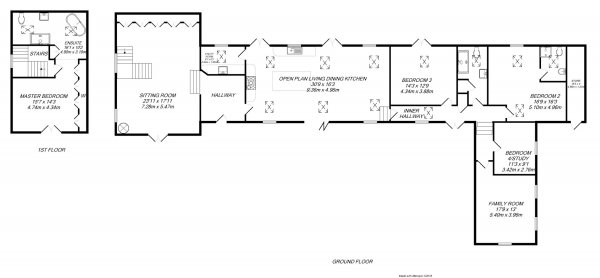 Floor Plan Image for 4 Bedroom Barn Conversion for Sale in Tophouse Farm, Pincet Lane, Lutterworth