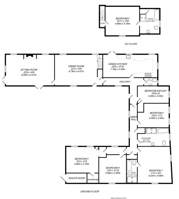 Floor Plan Image for 5 Bedroom Barn Conversion for Sale in The Old Barn, Blaston, Market Harborough