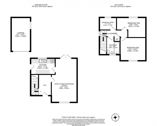 Floor Plan Image for 3 Bedroom Semi-Detached House for Sale in Stuart Road, Market Harborough