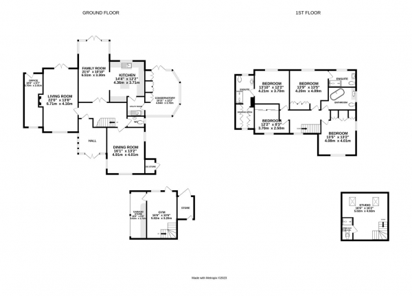 Floor Plan Image for 4 Bedroom Detached House for Sale in Rochester Close, Kibworth Harcourt, Leicestershire