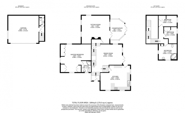 Floor Plan for 3 Bedroom Detached House for Sale in Main Street, South Croxton, Leicestershire, LE7, 3RL - Guide Price &pound570,000