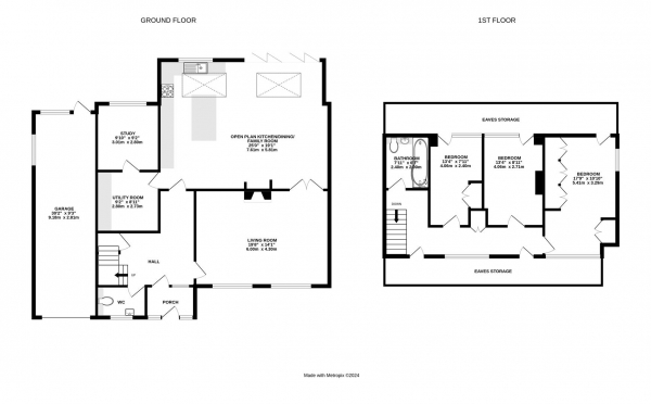 Floor Plan Image for 3 Bedroom Detached House for Sale in Marsh Avenue, Kibworth Harcourt, Leicestershire