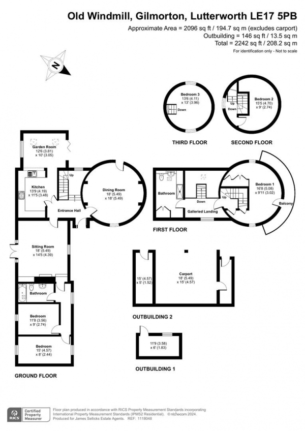 Floor Plan Image for 5 Bedroom Property for Sale in Old Windmill, Gilmorton, Lutterworth