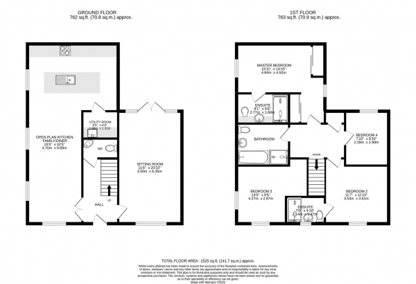 Floor Plan Image for 4 Bedroom Detached House for Sale in Dunmore Road, Little Bowden, Market Harborough