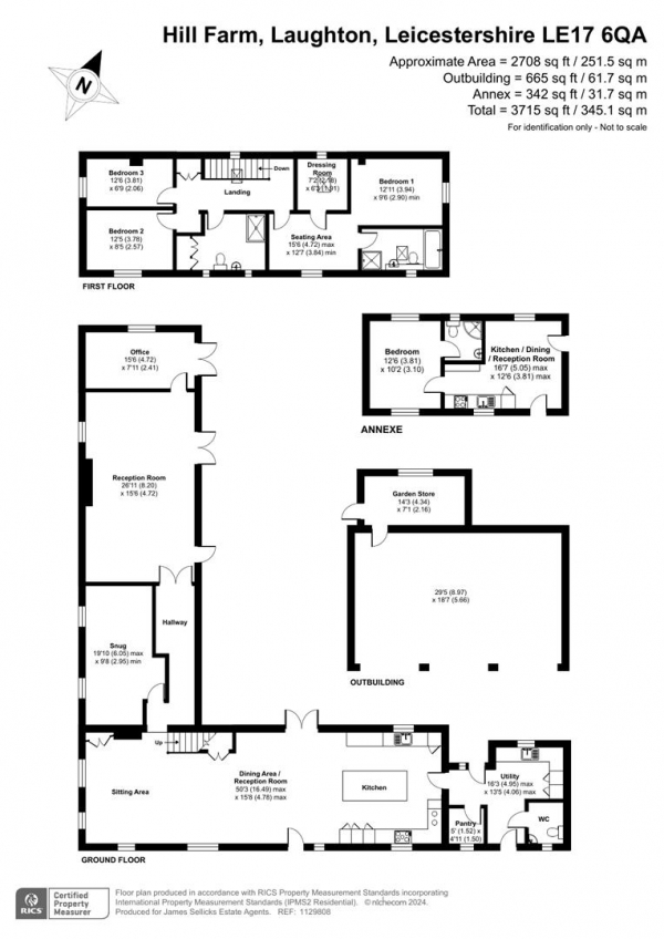 Floor Plan Image for 4 Bedroom Barn Conversion for Sale in Hill Farm, Laughton, Leicestershire