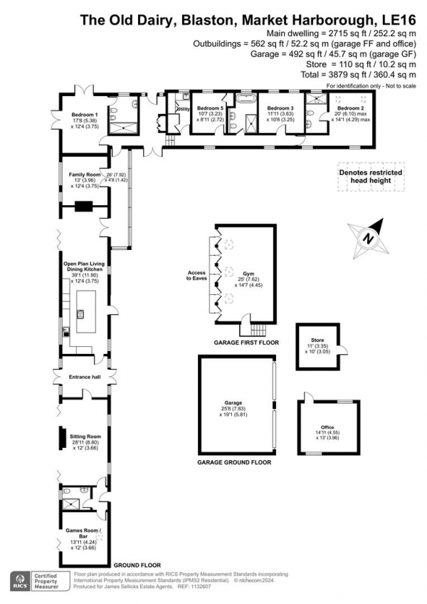 Floor Plan Image for 5 Bedroom Barn Conversion for Sale in The Old Dairy, Blaston, Market Harborough