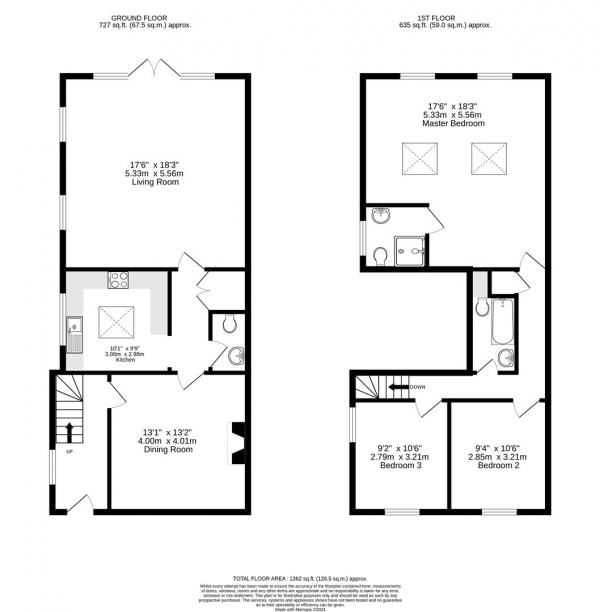 Floor Plan Image for 3 Bedroom Cottage for Sale in Pegs Lane, Clipston, Market Harborough