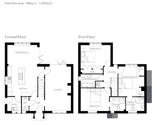 Floor Plan Image for 3 Bedroom Detached House for Sale in Nightingale House (Plot 5), Homefield Green, Medbourne, Market Harborough