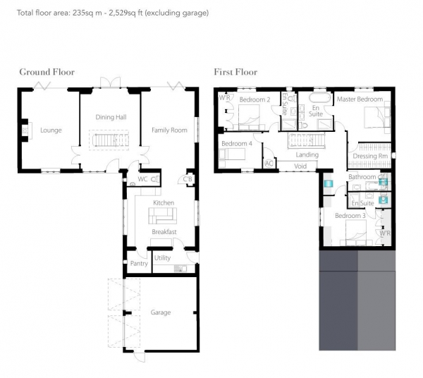 Floor Plan Image for 4 Bedroom Detached House for Sale in Owl Barn (Plot 1), Homefield Green, Medbourne, Market Harborough