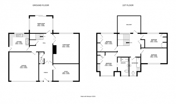 Floor Plan for 4 Bedroom Detached House for Sale in Burnmill Road, Market Harborough, LE16, 7JG - Offers Over &pound700,000