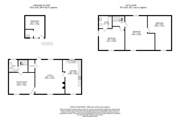 Floor Plan Image for 3 Bedroom Cottage for Sale in Furleigh Cottage, Great Easton, Market Harborough