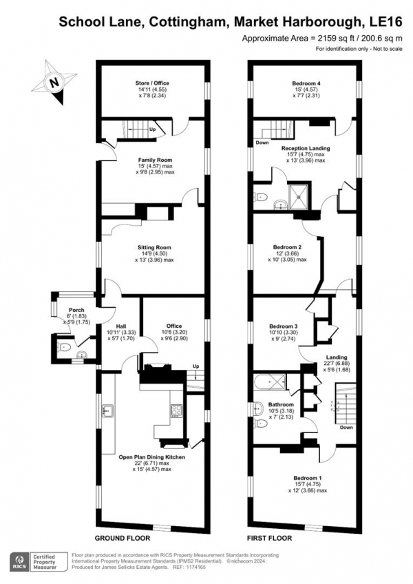 Floor Plan Image for 4 Bedroom Detached House for Sale in School Lane, Cottingham, Market Harborough