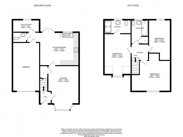 Floor Plan Image for 3 Bedroom Semi-Detached House for Sale in Mapletoft Close, Braybrooke, Market Harborough