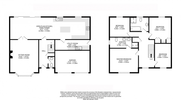 Floor Plan Image for 4 Bedroom Detached House for Sale in Meadowbrook Road, Kibworth Beauchamp, Leicester